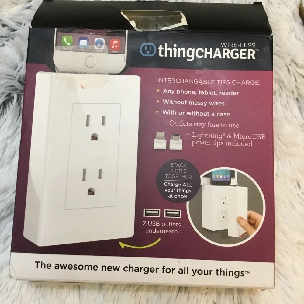 thingCHARGER with interchangeable tips New in box Wire-less